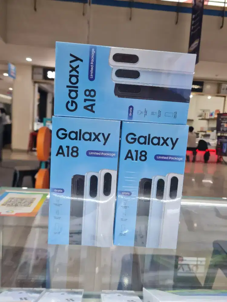 NEW SAMSUNG A18 4/128GB FREE 25W + CLEAR CASE + ANTI GORES + HEADSET‼️