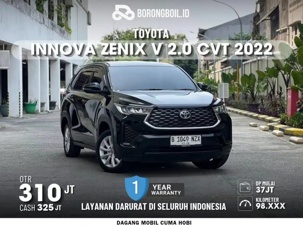 Toyota Kijang Innova Zenix V 2.0 CVT 2022 Hitam