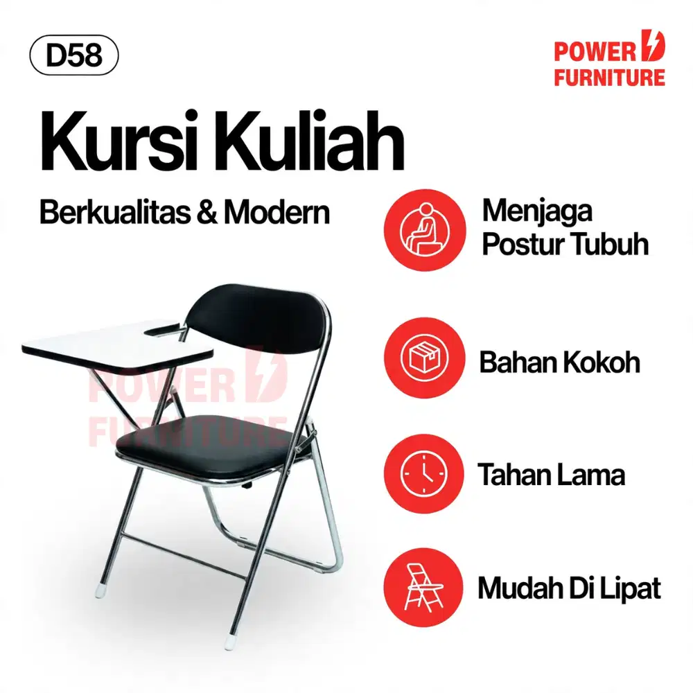 Kursi Pelatihan | Kursi Kuliah Lipat | Kursi Kursus | Kursi Kampus