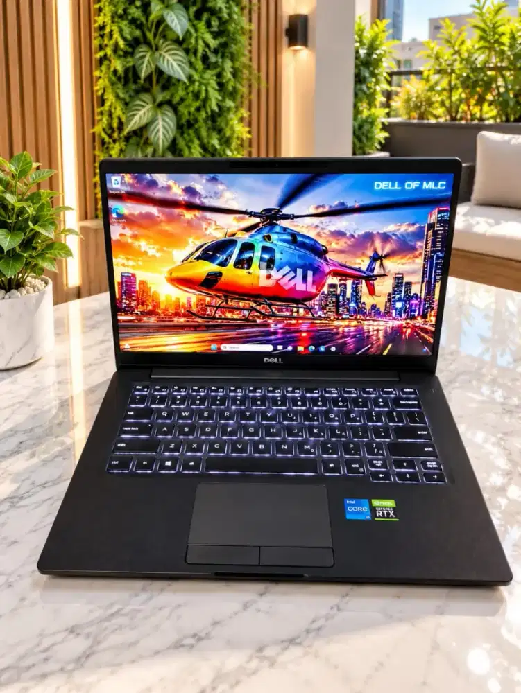 Laptop Editing Slim Dell 14 Touchscreen Siap Pakai