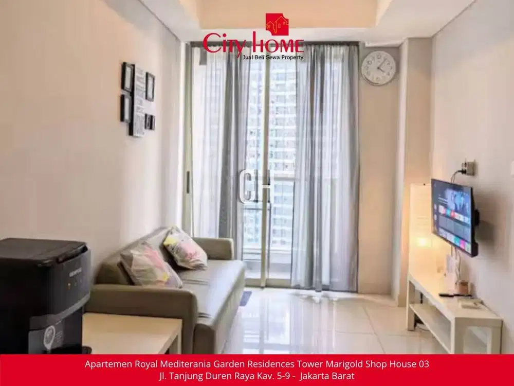 Dijual Cepat Apartemen Furnished 1 BR di Taman Anggrek Residences