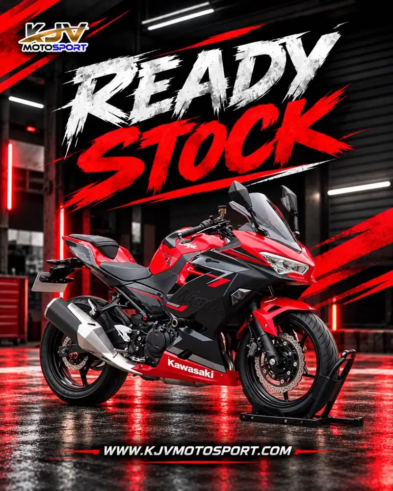 KAWASAKI NEW NINJA 250 FI ABS MDP KEYLESS MERAH 2019 KM 9K PAJAK HIDUP
