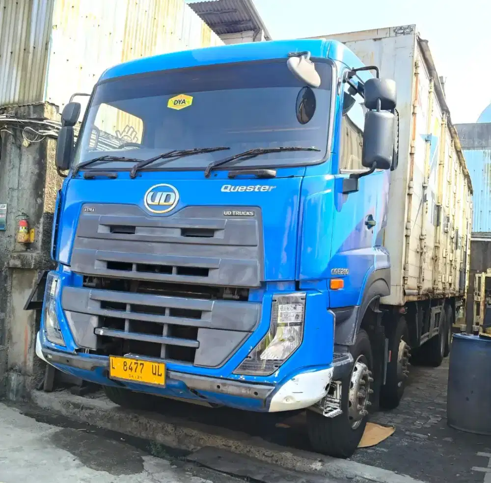 Trinton UD Trucks Quester CQE 280 8x2R 2017 box aluminium bok besi