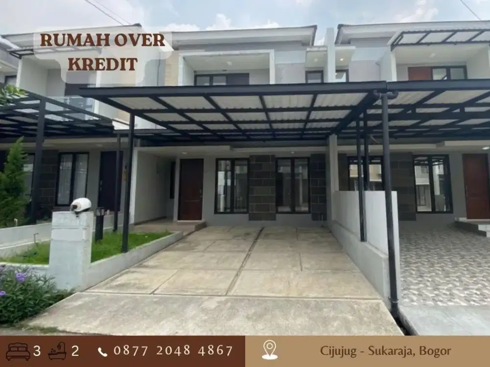 Rumah 2LT OVER KREDIT LT105 89JT Graha Laras Sentul Bogor dekat Tol