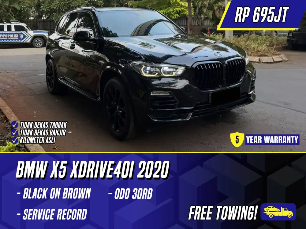 BMW X5 xDrive40i 2020 Black on Brown Hitam xDrive 2021