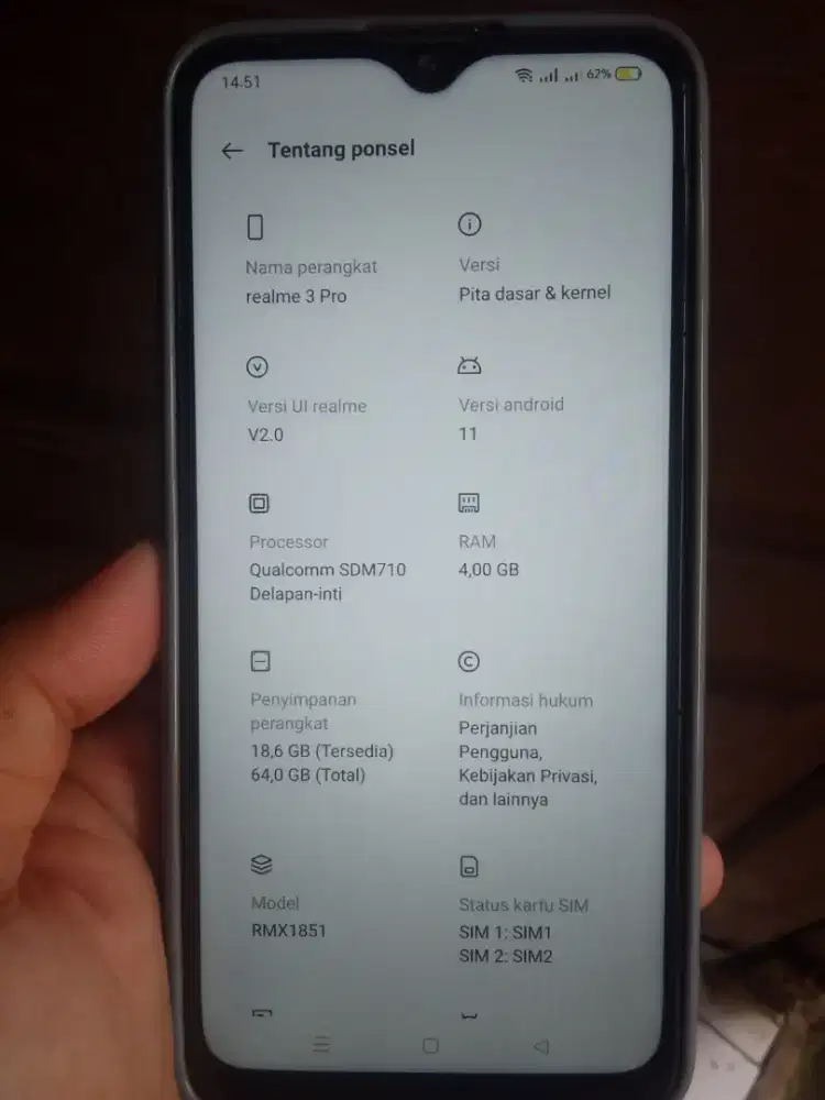 Realme 3 pro RAM 4/64