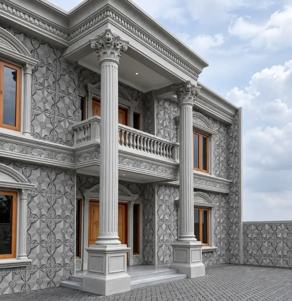 Wallpanel3D beton lapisan dinding ber motip 3D halus dan kuat