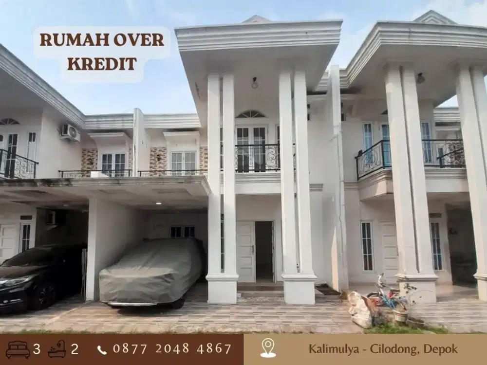 Rumah 2LT Jual OVER KREDIT dkt Alun alun GDC di Kalimulya Depok