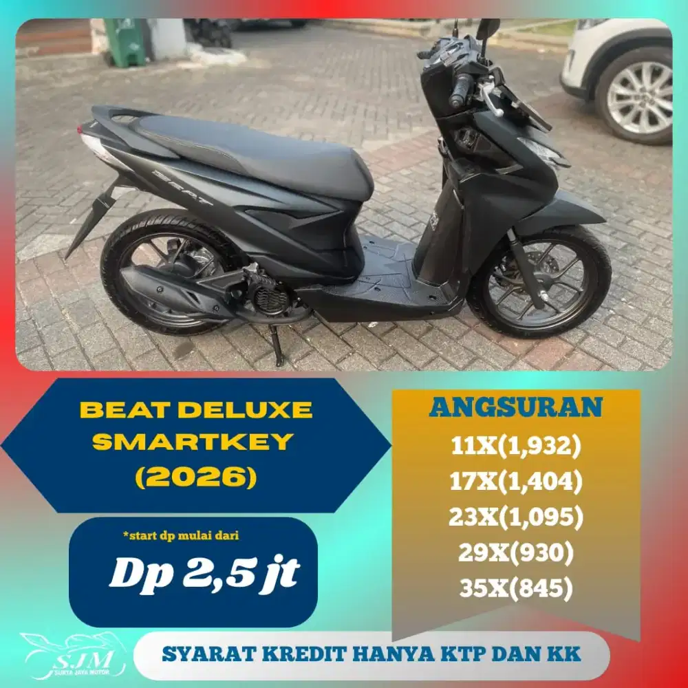HONDA BEAT DELUXE SMARTKEY 2026 MESIN HALUS