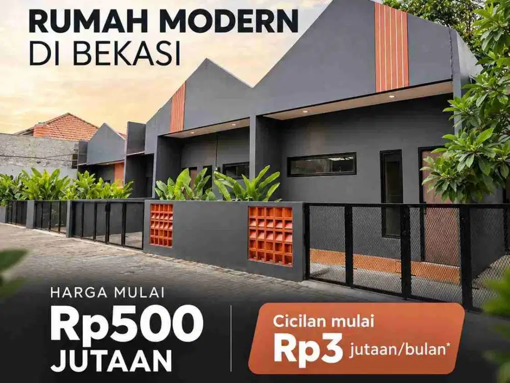 RUMAH SIAP HUNI DI BEKASI TIMUR, CICILAN MULAI 3 JTAN, BEKASI
