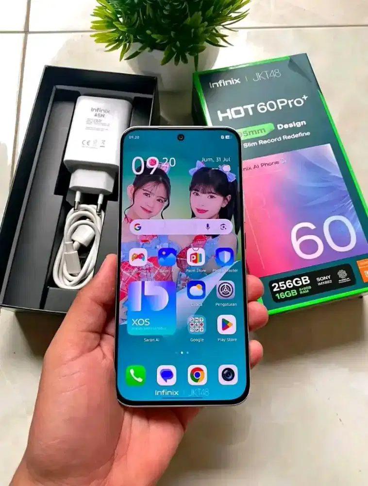 INFINIX HOT 60 PRO PLUS 8+8/256 MULUS FULLSET SIAP PAKAI.