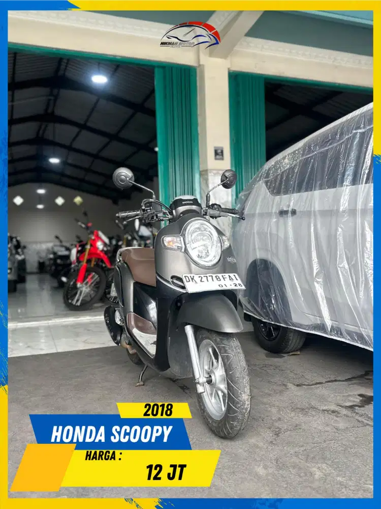 HONDA SCOOPY 2018 PLAT DK MURAH MERIAH BOSKU HIKMAH MOTOR KEPUH MALANG