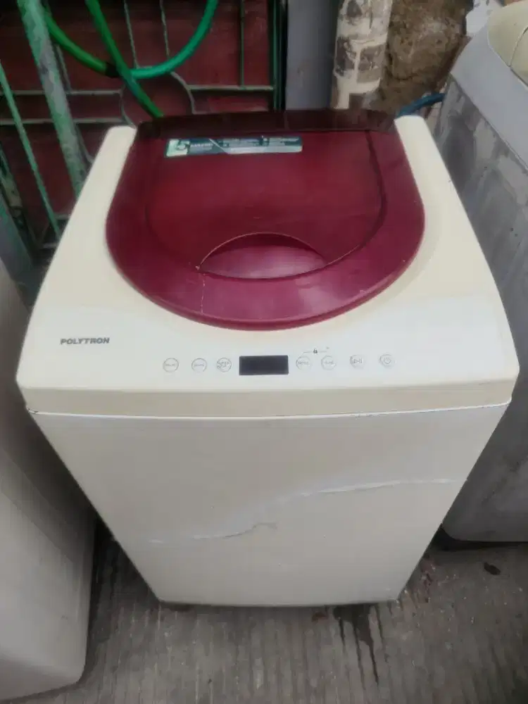 MESIN CUCI 1 TABUNG POLYTRON 8KG OTOMATIS NORMAL