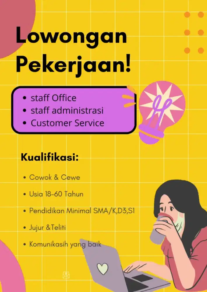Lowongan kerja untuk bulsn Nov