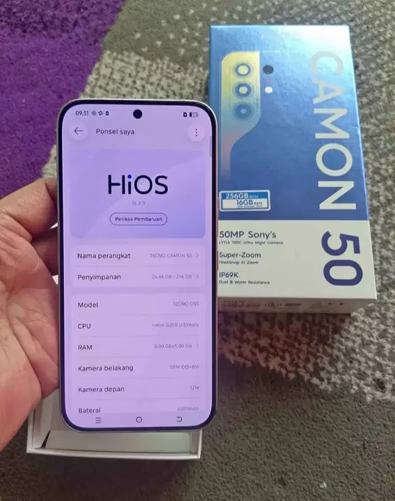 Tecno camon 50 ram 8/128 mulus