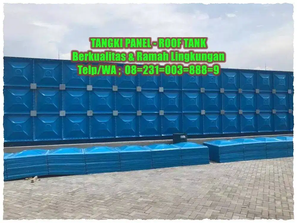 TANGKI AIR FIBERGLASS - GROUND TANK - PANEL FRP - ROOF TANK FRP