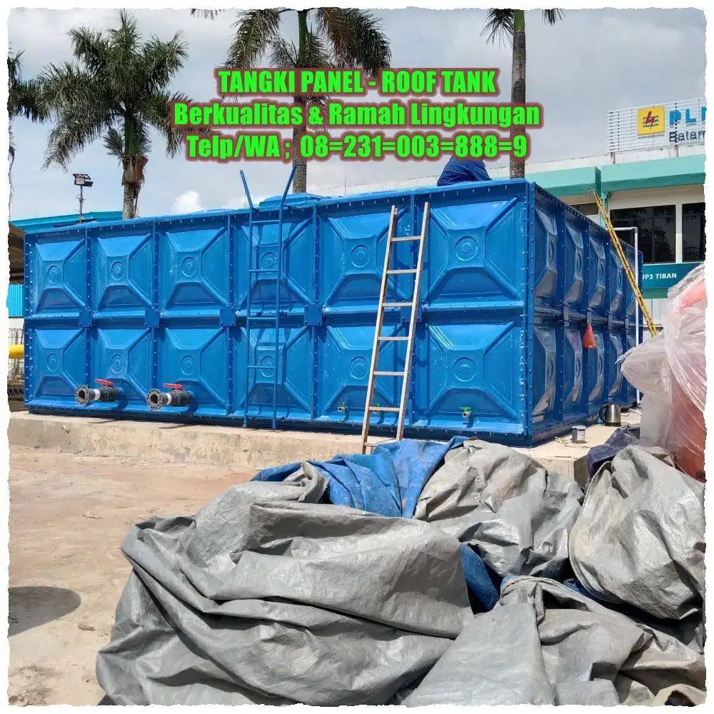 TANGKI AIR FIBERGLASS - GROUND TANK - PANEL FRP - ROOF TANK FRP