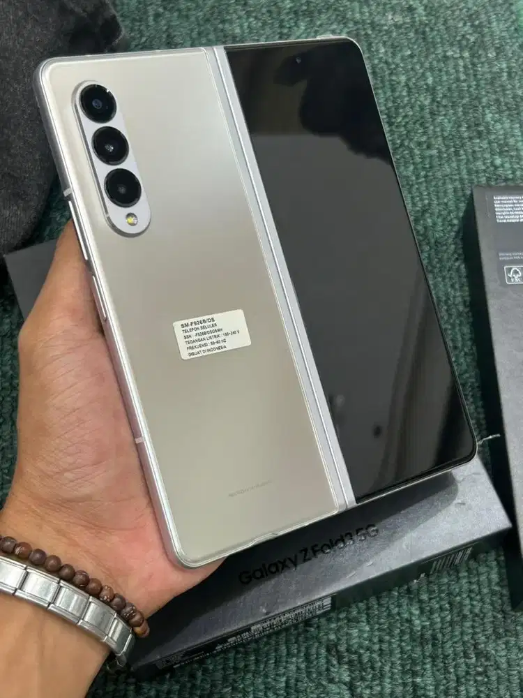 samsung z fold 3 12/256 resmi sein like new fullset original