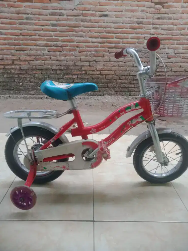 Sepeda anak cewek UK 12
