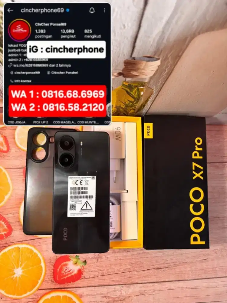 Jual hp istimewa POCO X7 PRO 5g 12/512 likenew siap pakai