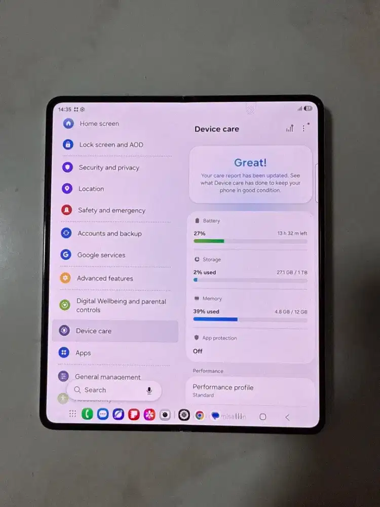 Samsung Z Fold 5 Ice Blue 12/1TB
