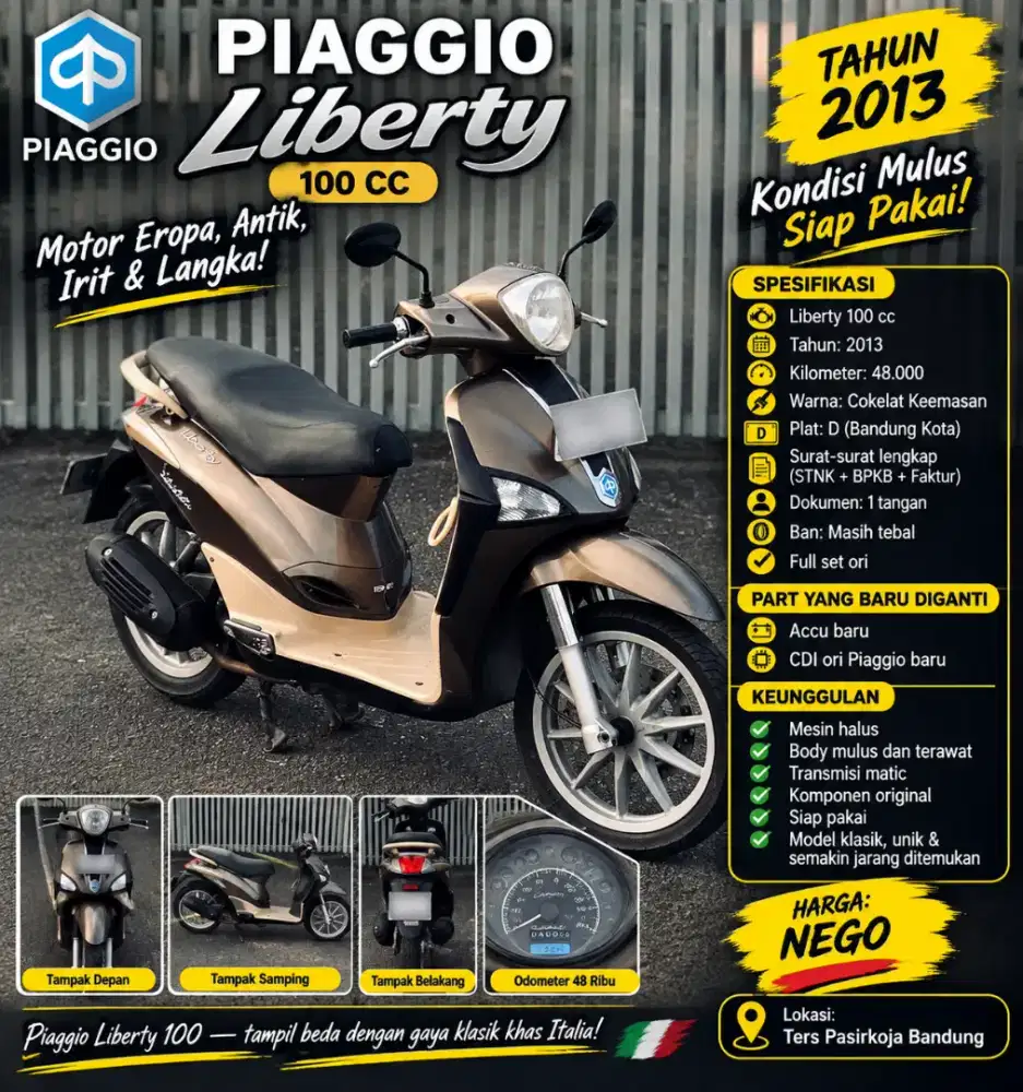 Piaggio Liaberty 100 thn 2013