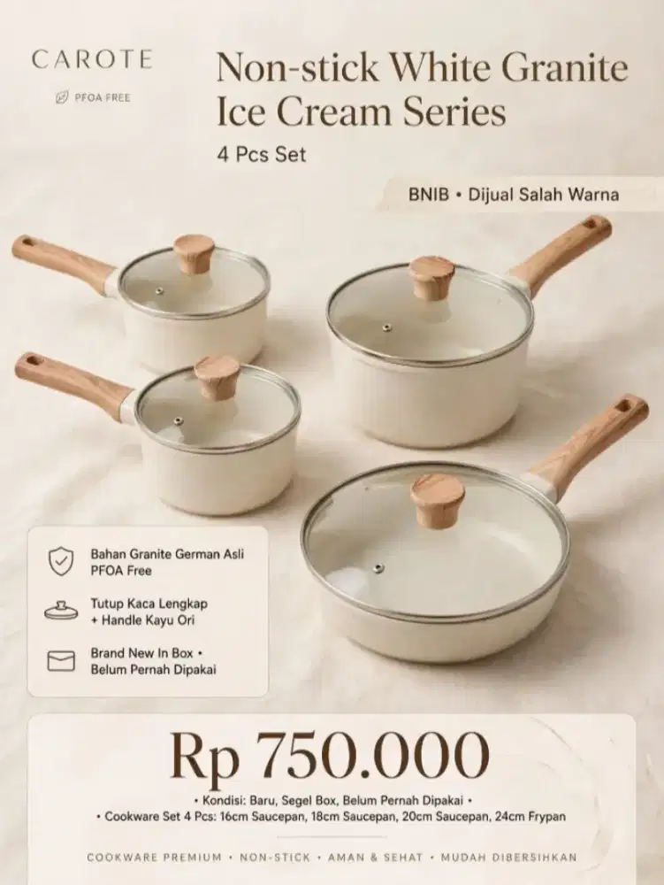 CAROTE PAN SET (BNIB)