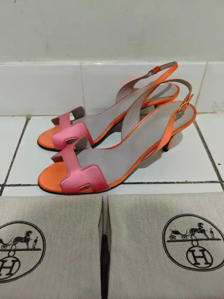 Hermes Night Slingback Sandal original authentic size 37 retail 21jt