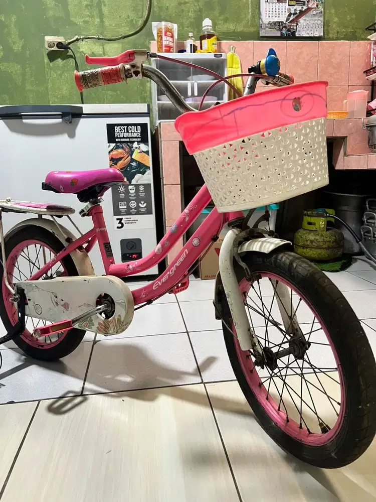 Sepeda anak ukuran 16inch warna pink