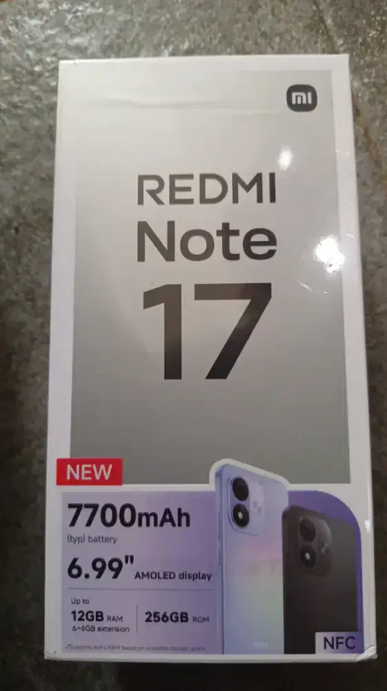 Redmi note 17 4G ram 6/256 new murmer