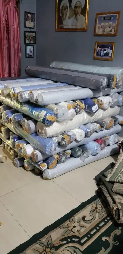 Bahan tetoron katun twill