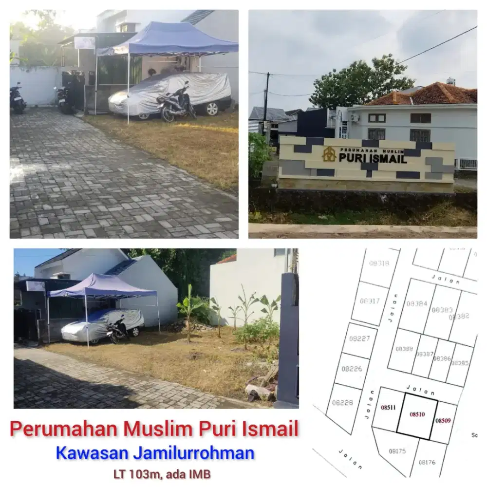 Tanah 103m2 kotak dekat pesantren