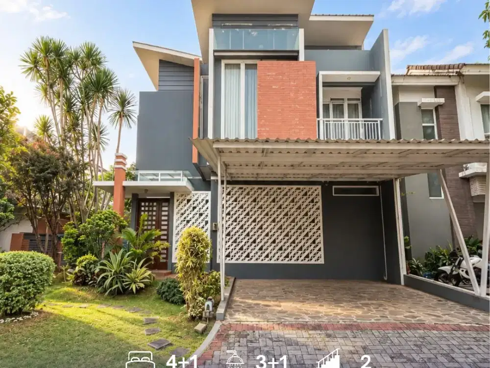 Rumah Cantik Semi Furnished Siap Huni di Cluster BSD City