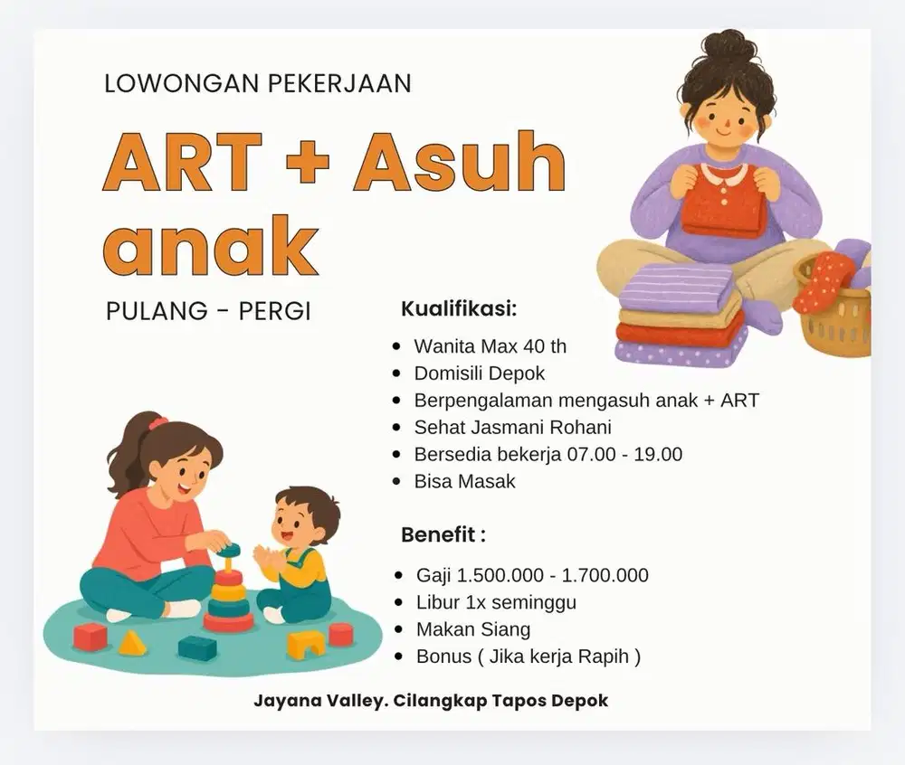 ART + Pengasuh anak