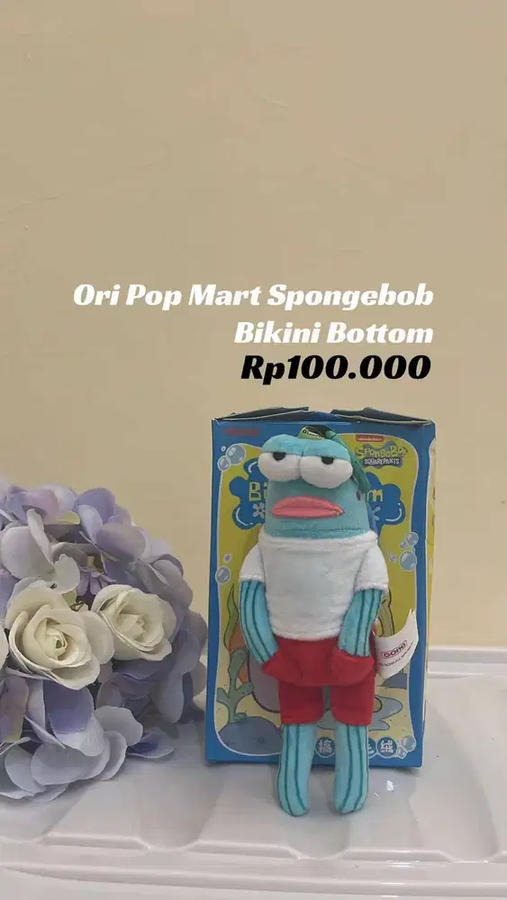 Blind Box PopMart Spongebob bikini bottom, tas lotso, & boneka FuniFun