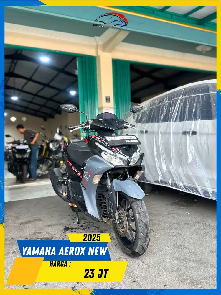 YAMAHA AEROX NEW 2025 PLAT BK READY GASS HIKMAH MOTOR KEPUH