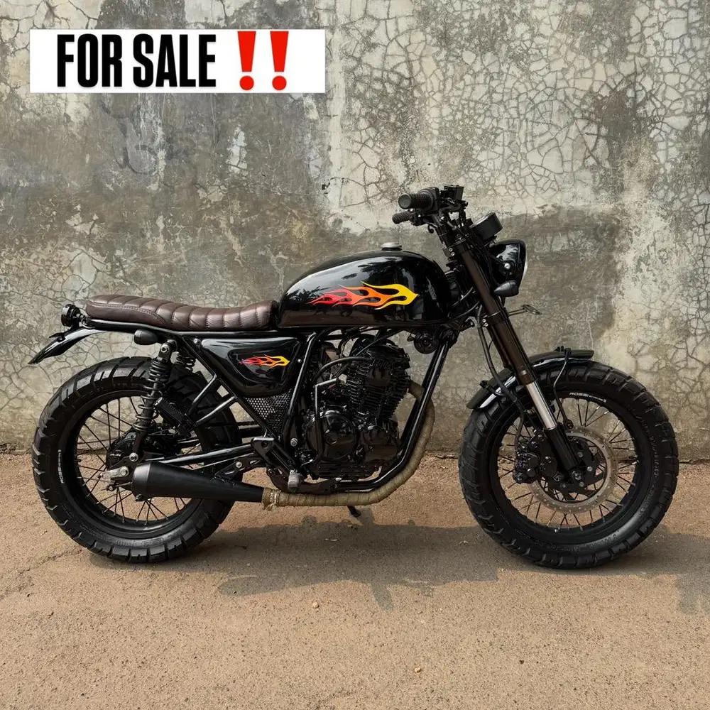 MOTOR CUSTOM SCRAMBLER BRITISH YAMAHA SCORPIO CUSTOM 2008 PAJAK ON