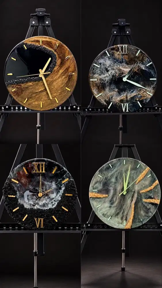 Jam dinding resin art