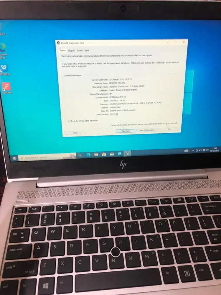 Hp elitbook 840 ram 8