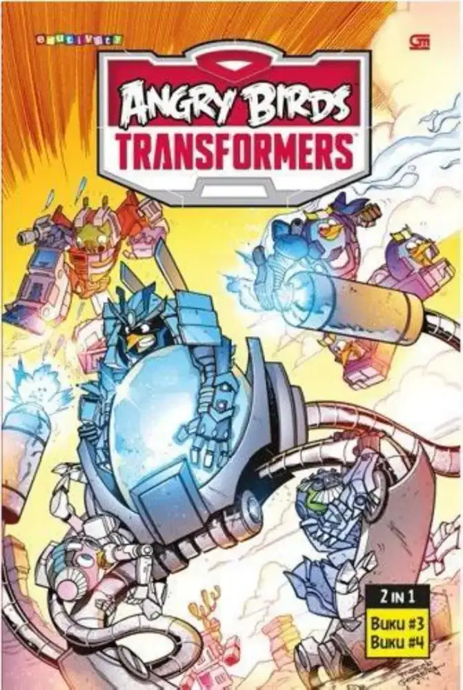 Buku komik angry birds transformers