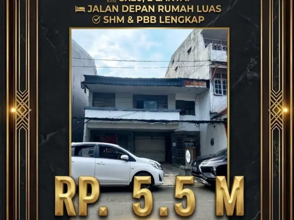 Rmh JL. Serigala
15X20- 2 Lantai
Dekat Mall Ratu Indah
Jalanan DPN Rmh Luas
Rp. 5,5 M