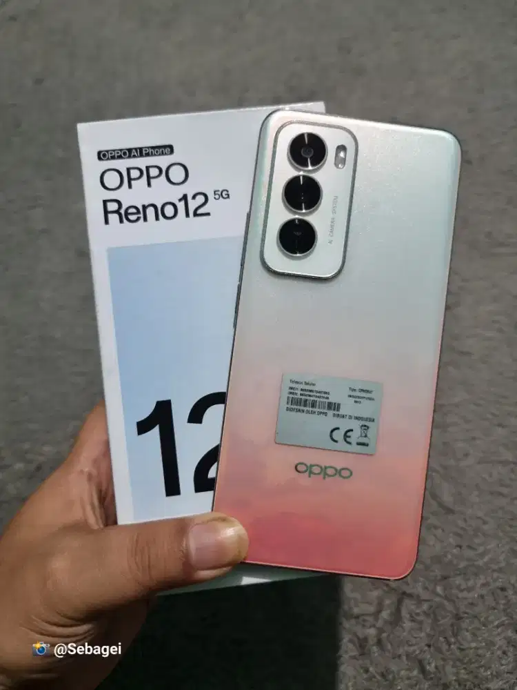 Oppo Reno 12 5G 24GB 12+12/512GB Murah Siap Pakai (Lokasi Cicaheum)