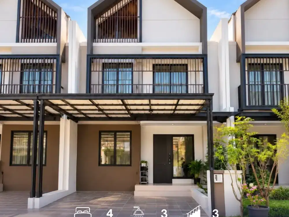 Rumah 3 Lantai Semi Furnished di Gading Serpong