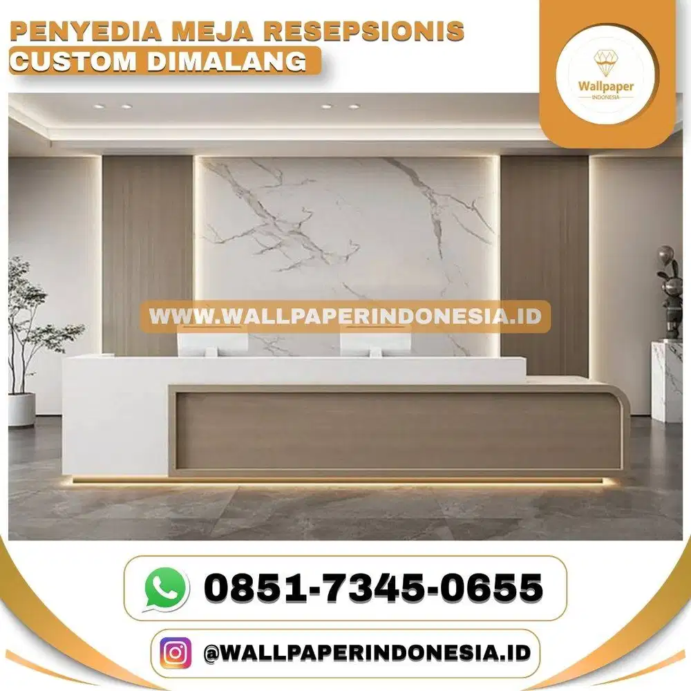 PENYEDIA MEJA RESEPSIONIS CUSTOM DIMALANG
