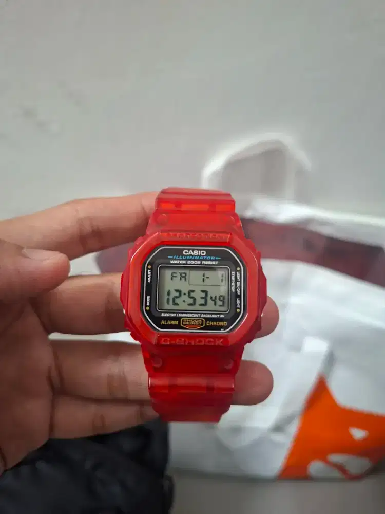 Gshock dw 5600e Merah