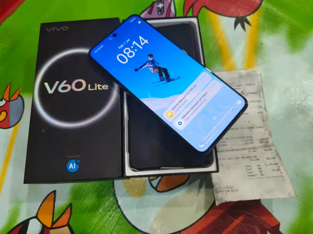 Vivo V60 lite 4G ram 8+8/256Gb lengkap
