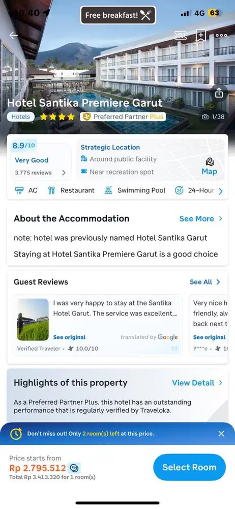 Voucher Hotel Santika Premiere Garut