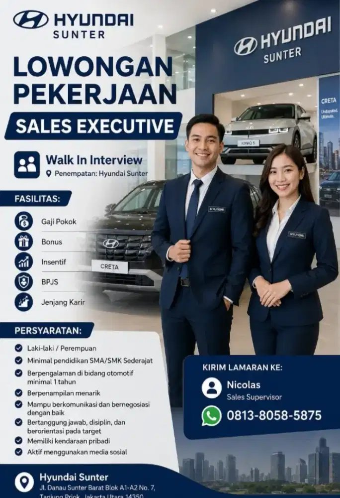 Lowongan Kerja Hyundai Jakarta utara