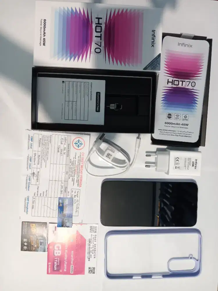 Jual Infinix Hot 70 4/128 Like New Garansi resmi masih panjang