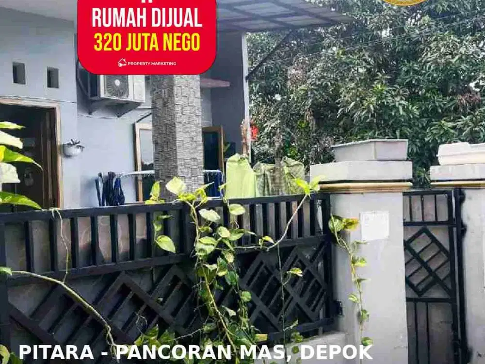 RUMAH SHM DI JUAL DI PITARA PANCORAN MAS DEPOK - 80M2